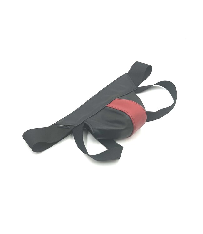 Center Stripe Leather Jockstrap