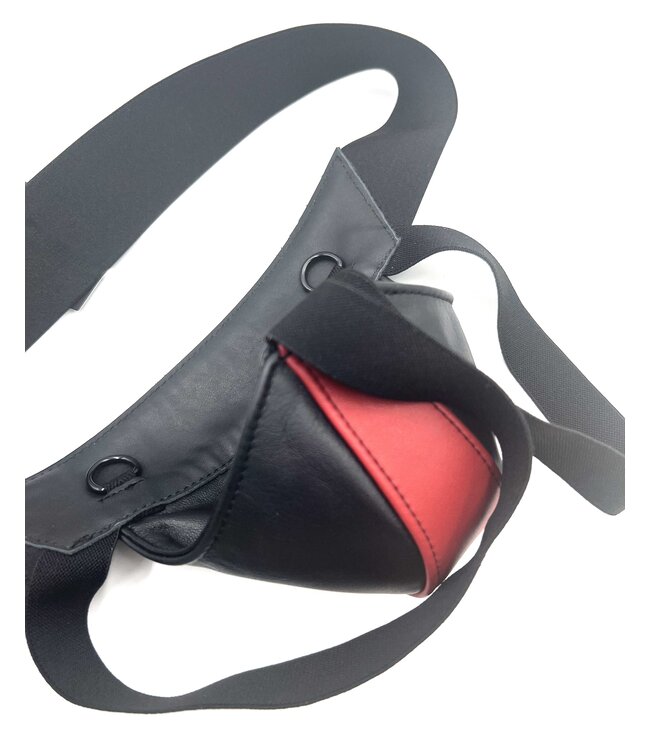 Center Stripe Leather Jockstrap