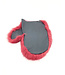 Leather and Rabbit Fur Spanking Mitt