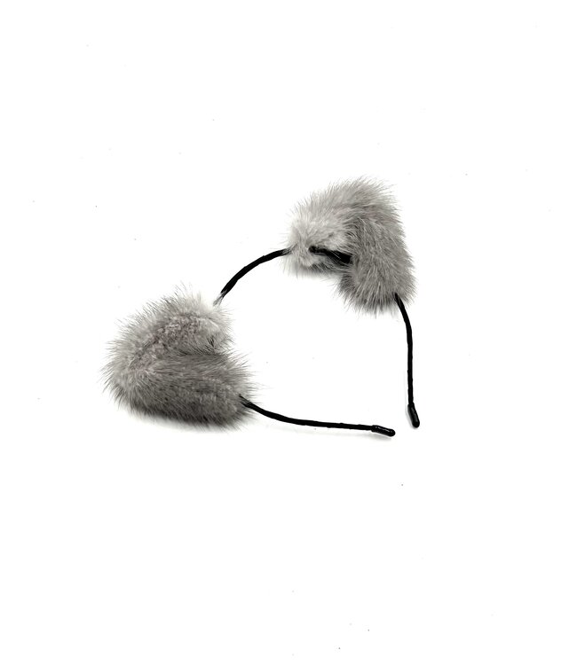 Mink Fur Cat Ears Headband