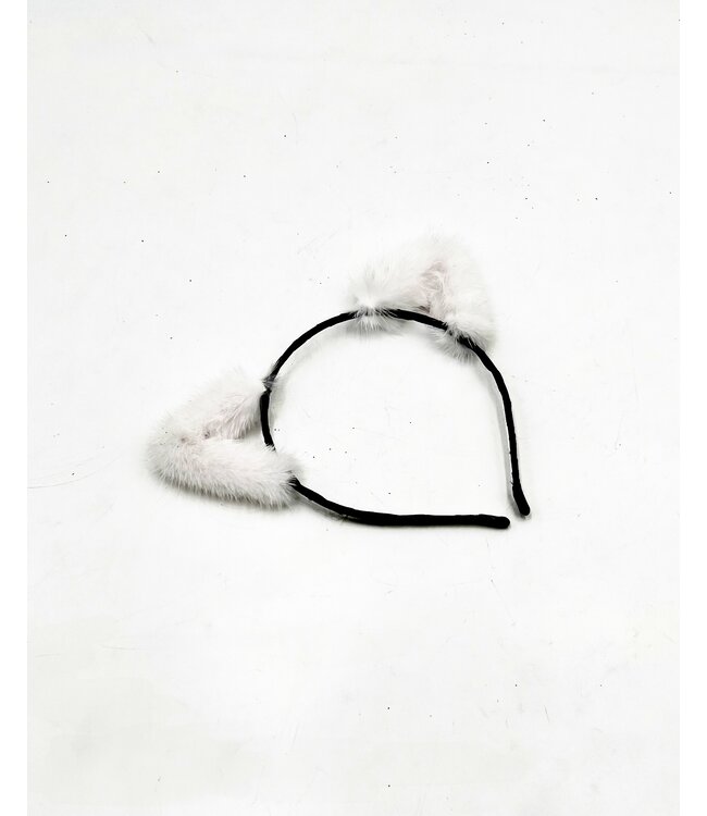Mink Fur Cat Ears Headband