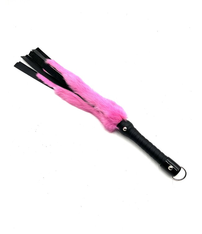 Rabbit Fur and Leather Flogger | Impact Play