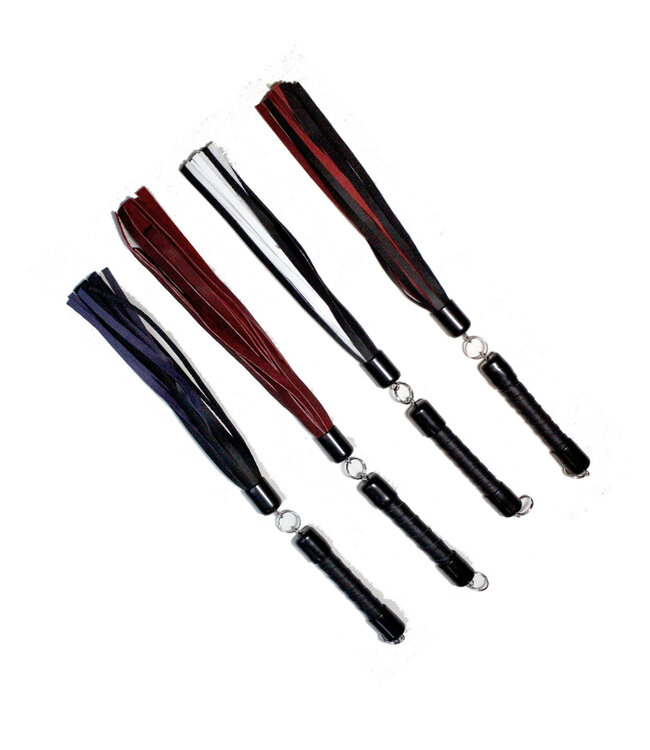Leather Swivel Flogger for Impact Play