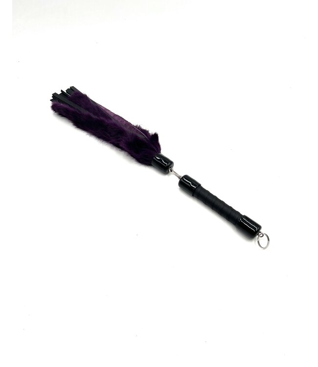 Rabbit Fur And Leather Swivel Flogger