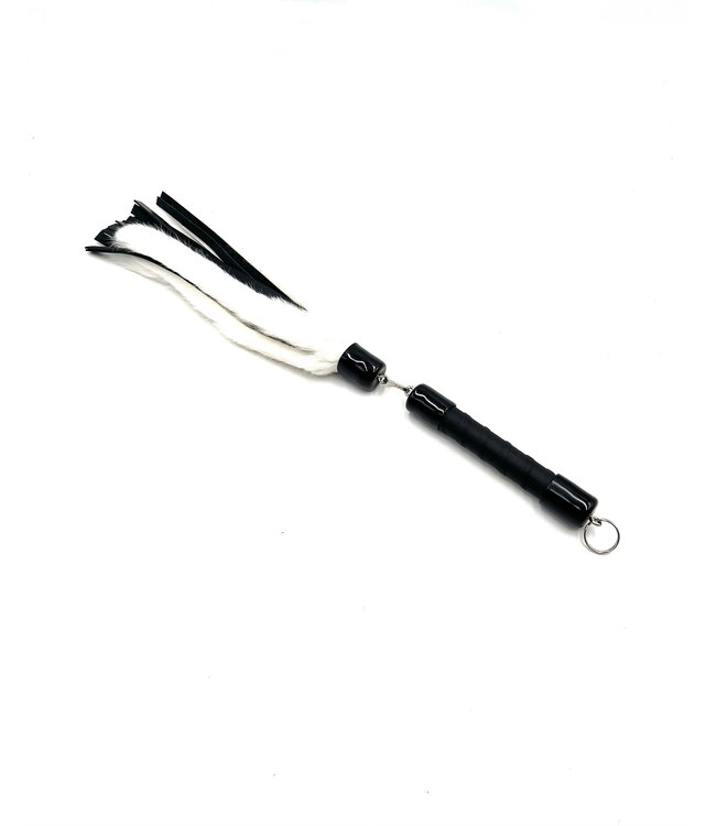 Rabbit Fur And Leather Swivel Flogger