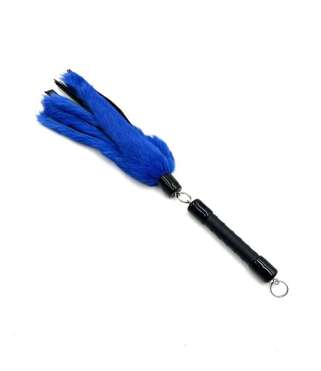 Rabbit Fur And Leather Swivel Flogger