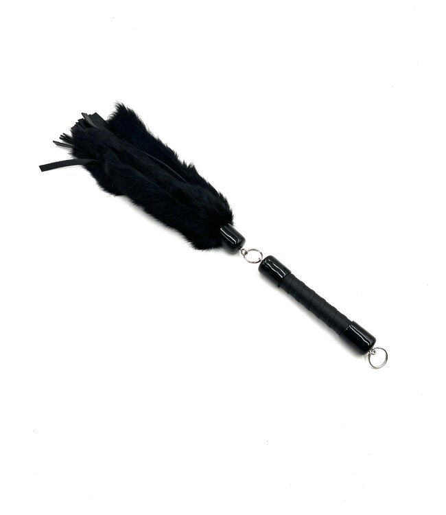 Rabbit Fur And Leather Swivel Flogger
