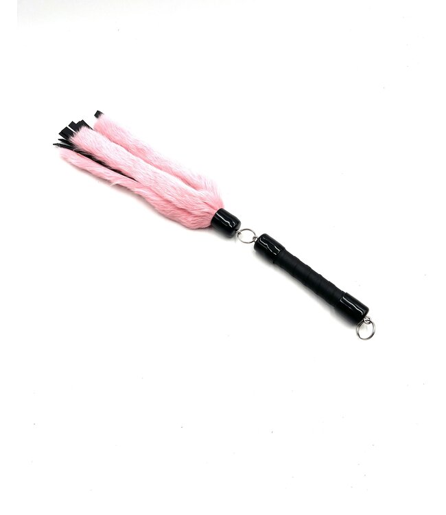Rabbit Fur And Leather Swivel Flogger