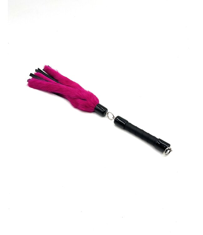 Rabbit Fur And Leather Swivel Flogger