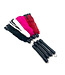 20 Inch Rabbit Fur And Leather Swivel Flogger