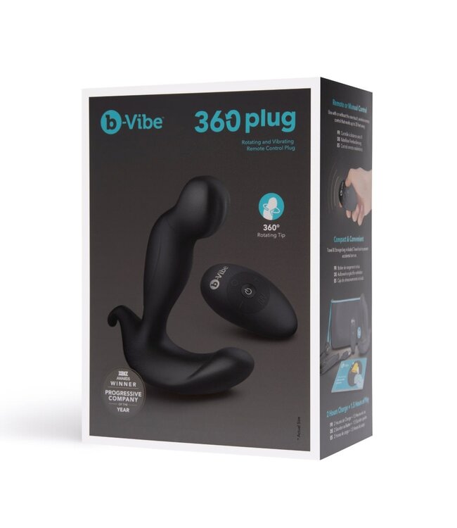 360 Rotating and Vibrating Remote Control  Butt Plug