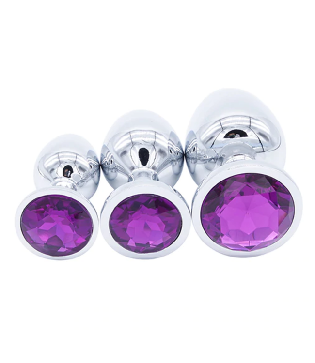 Small Stainless Steel Jewel Butt Plug