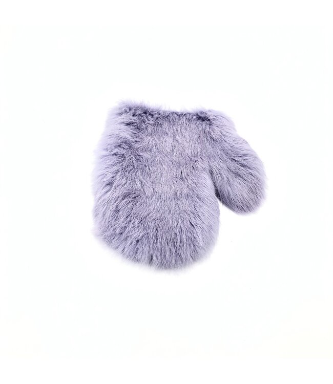 Leather and Rabbit Fur Spanking Mitt