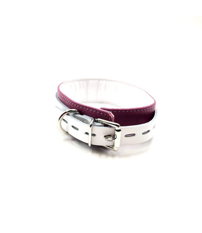 Candy Pink Leather Collar | Jaguar Collection  By Aslan Leather