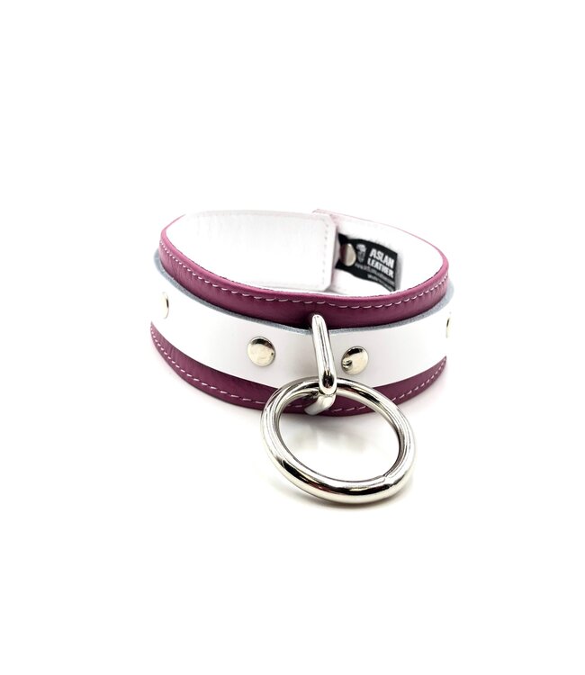Candy Pink Leather Collar | Jaguar Collection  By Aslan Leather