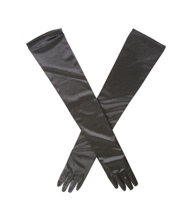 Satin gloves - Elbow length