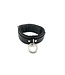 Locking Black Satin Padded Collar