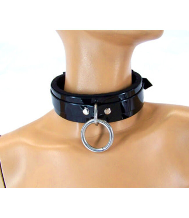Lined PVC Bondage Collar | BDSM Gear