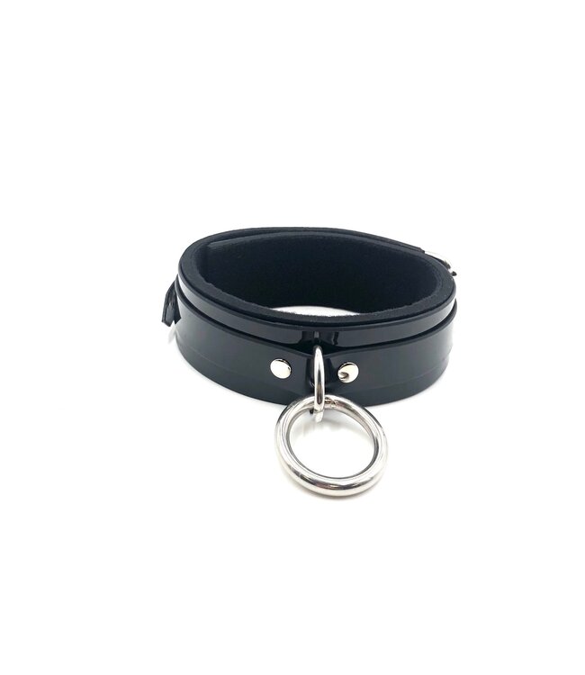 Lined PVC Bondage Collar