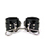 Locking Lined PVC Wrist Bondage Cuffs