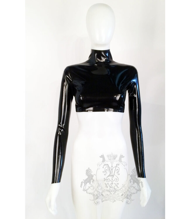 Latex Simple Crop Top