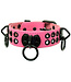 Bondage Collar With Rings And Rivets