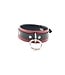 Red and Black Leather Collar | Jaguar Collection By Aslan Leather