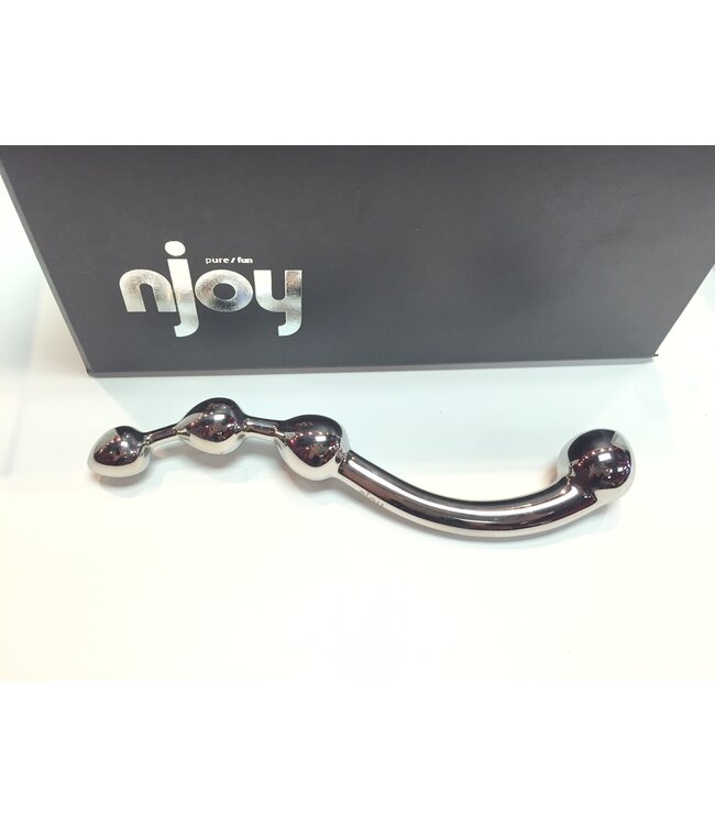 njoy Fun Wand | Stainless Steel P-Spot & G-Spot Toy