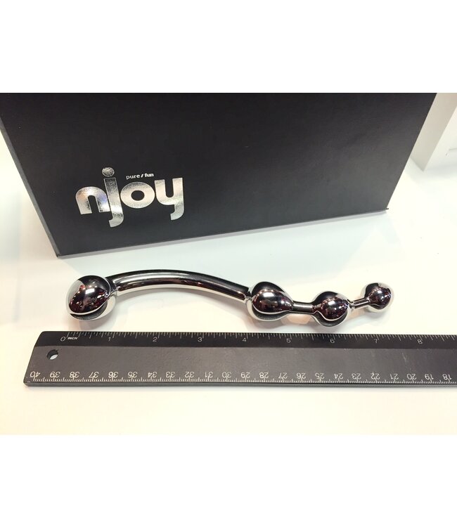 njoy Fun Wand | Stainless Steel P-Spot & G-Spot Toy