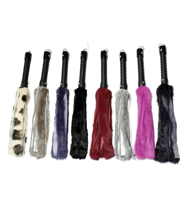 Rabbit fur BDSM Flogger