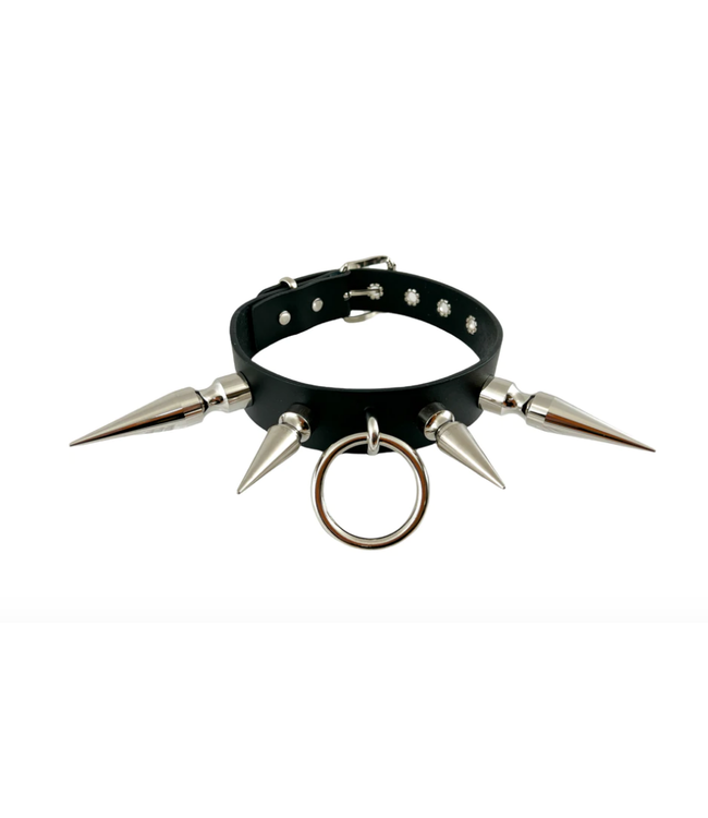 Extra Long Spike Choker with D-Ring