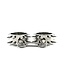 Spike metal wrist shackles