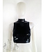 Sleeveless Latex Crop Top