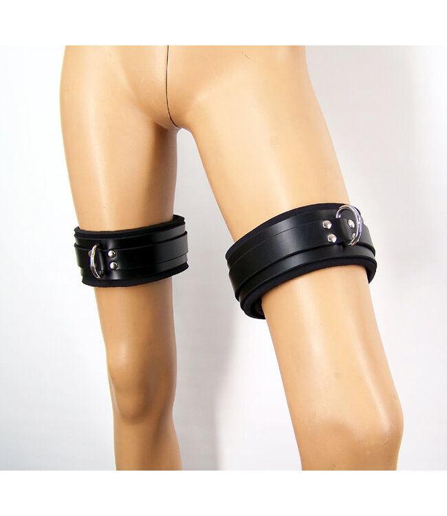 Lined Leather Thigh Cuffs