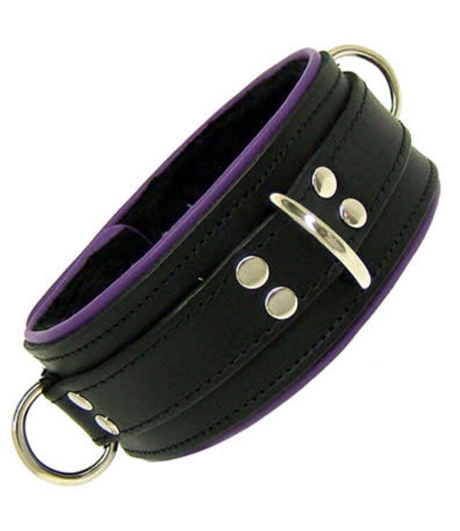 Piping & fleece lining Bondage collar
