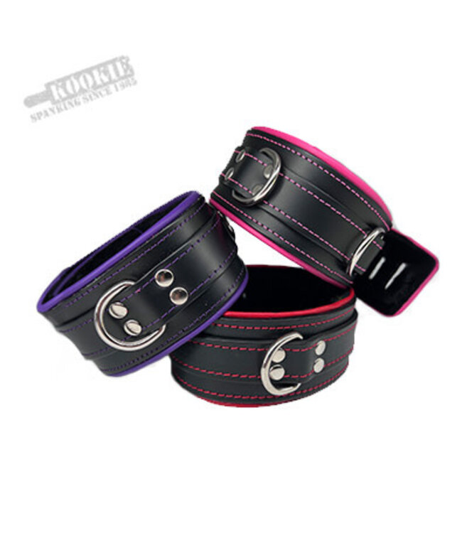 Pipping & fleece lining Bondage collar