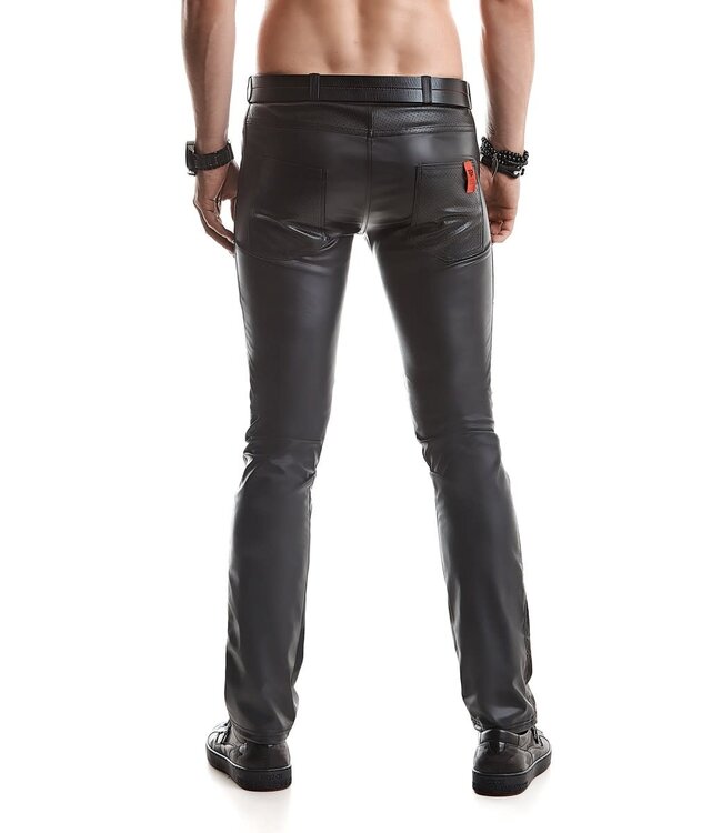 Masculine Wetlook Pants