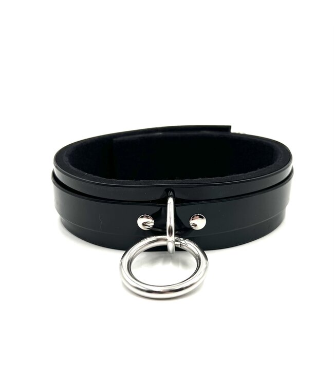Lined PVC Bondage Collar