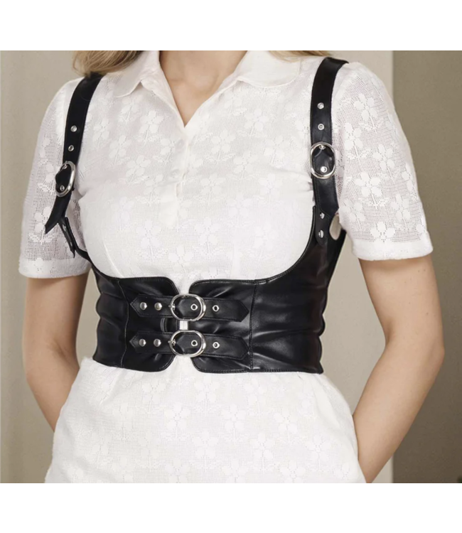 Underbust Buckle Vegan Harness