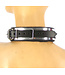 Lined Metal Band Bondage Collar