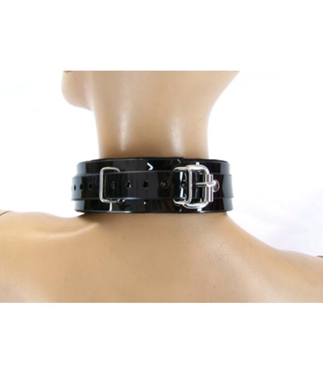 Classic Padded PVC Bondage Collar