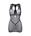 Le Desir Duo Open Cup Mini Dress Black O/S