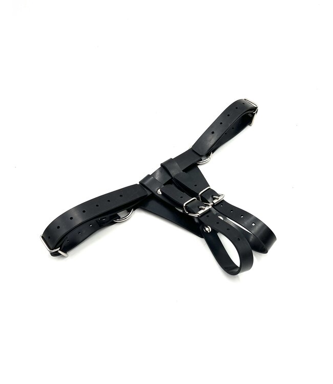 Rubber Jock Strap-on Harness | Aslan Leather