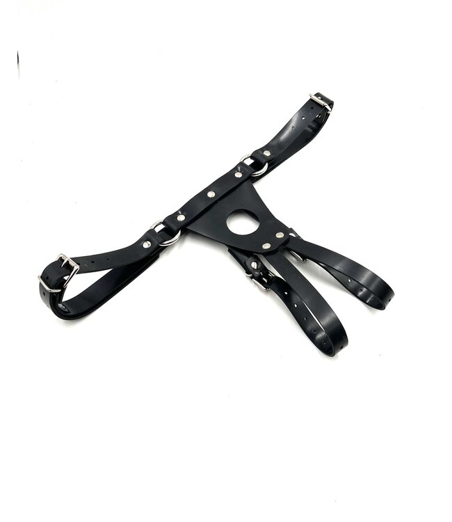 Rubber Jock Strap-on Harness | Aslan Leather