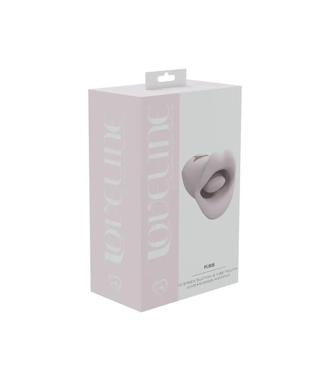 LoveLine Kiss Suction & Vibration Mouth Pink