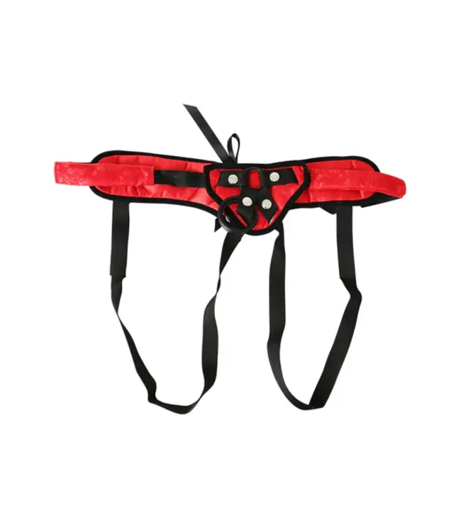 Sunrise Red Lace Corsette Strap on Harness | Sportsheets