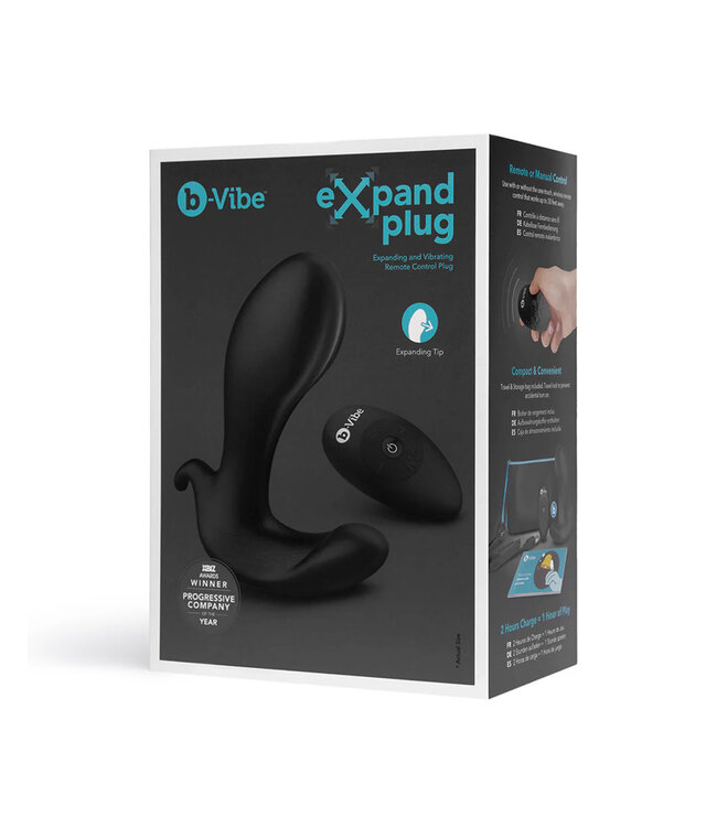 b-Vibe Expand Expanding and Vibrating Remote Control Plug