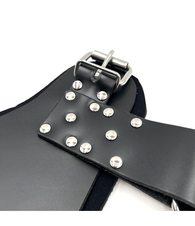 Padded Leather Ankle Suspension Cuffs