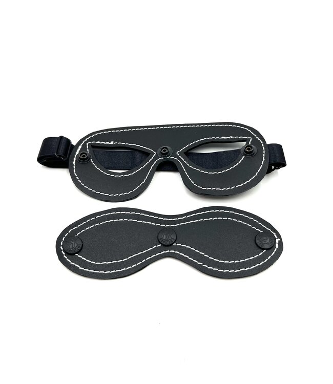 Leather Peek-a-Boo Blindfold