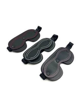 KOOKIE INT'L Leather Peek-a-Boo Blindfold
